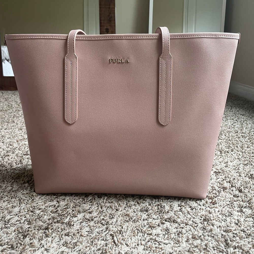 Furla light pink bag nwt